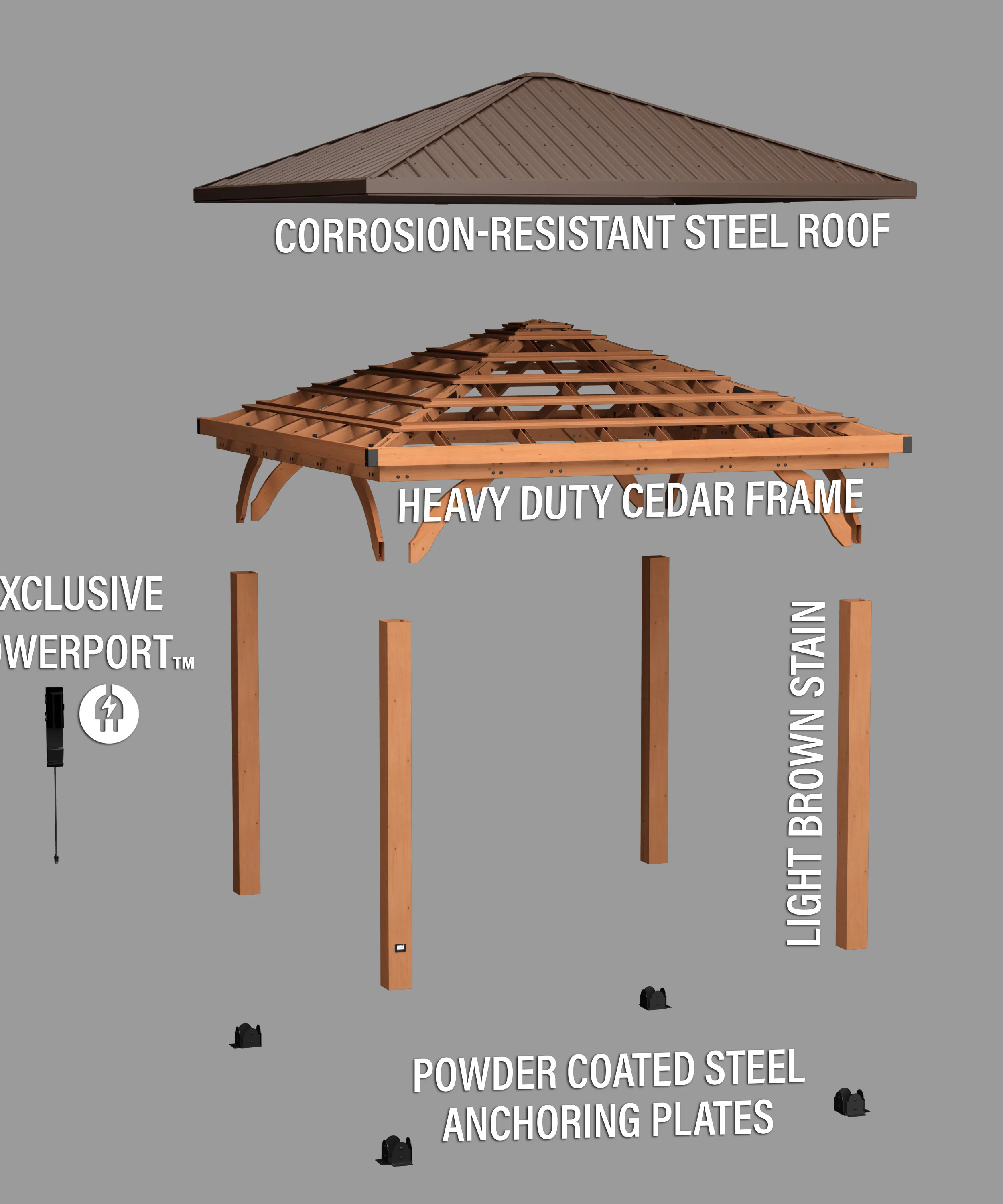 12x12 Barrington Gazebo - Image 12