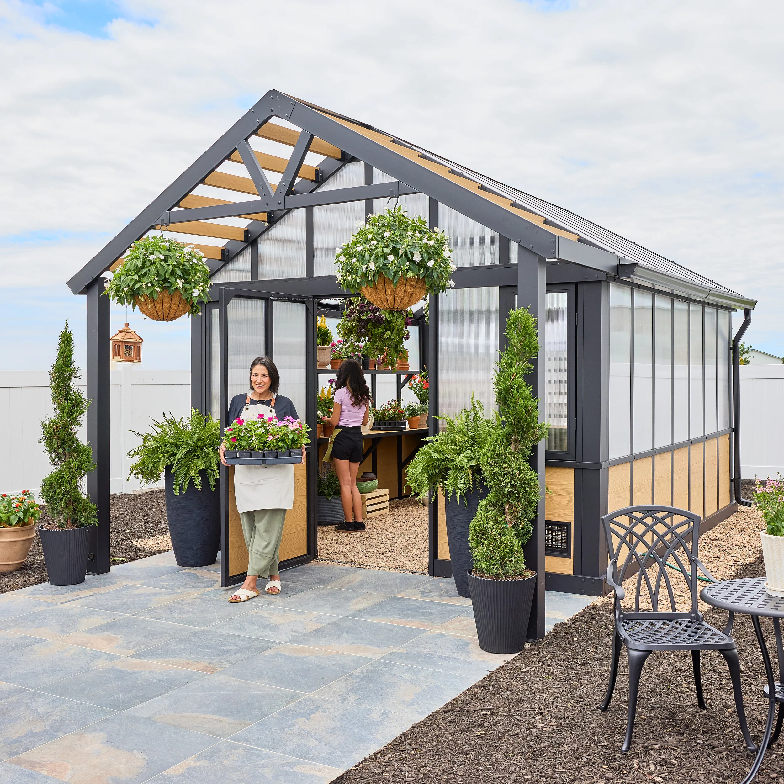 14 X 12 Larkspur Metal Greenhouse - Image 17
