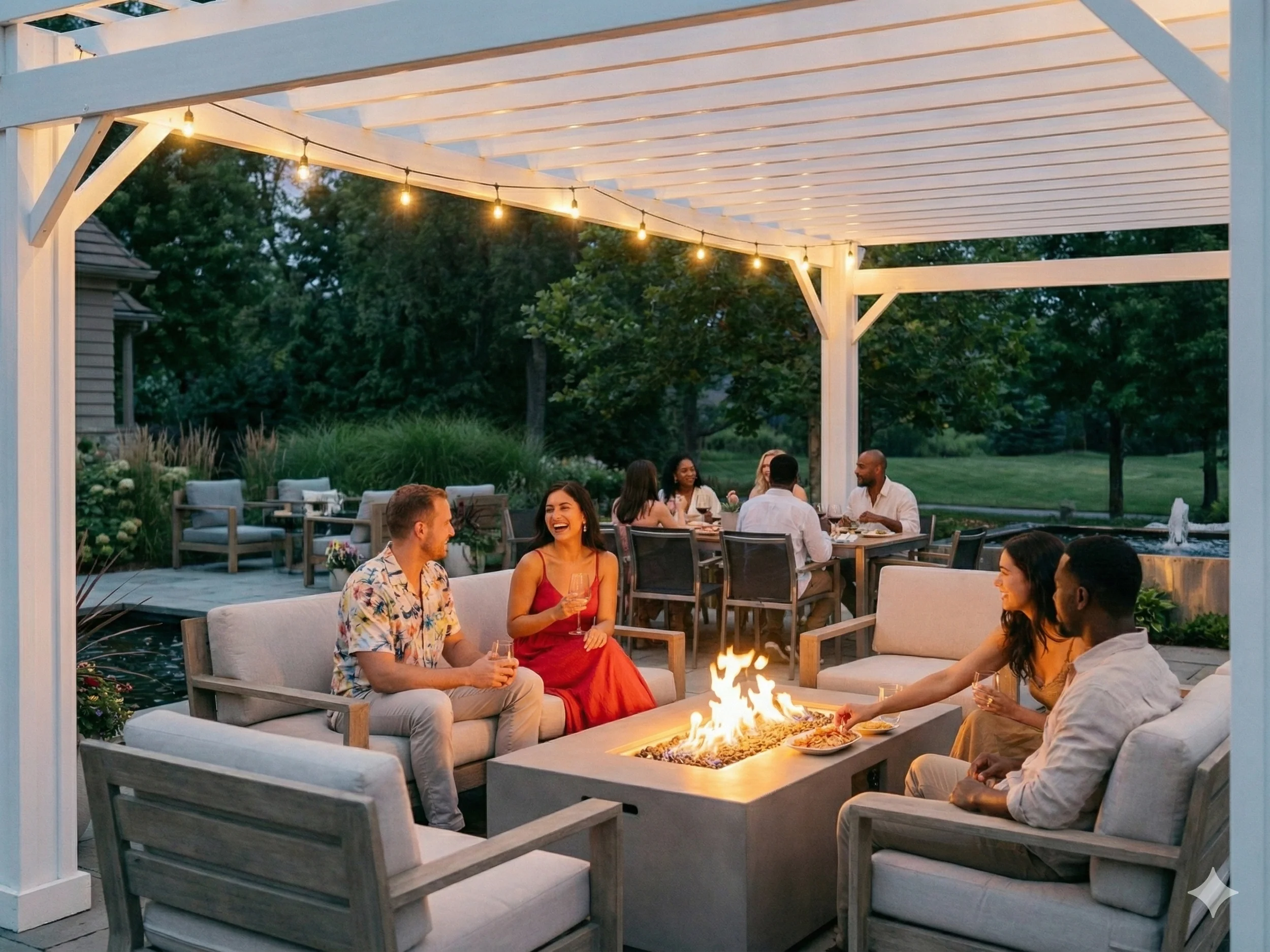 Stratford | 14x12 Steel Pergola – White - Image 10