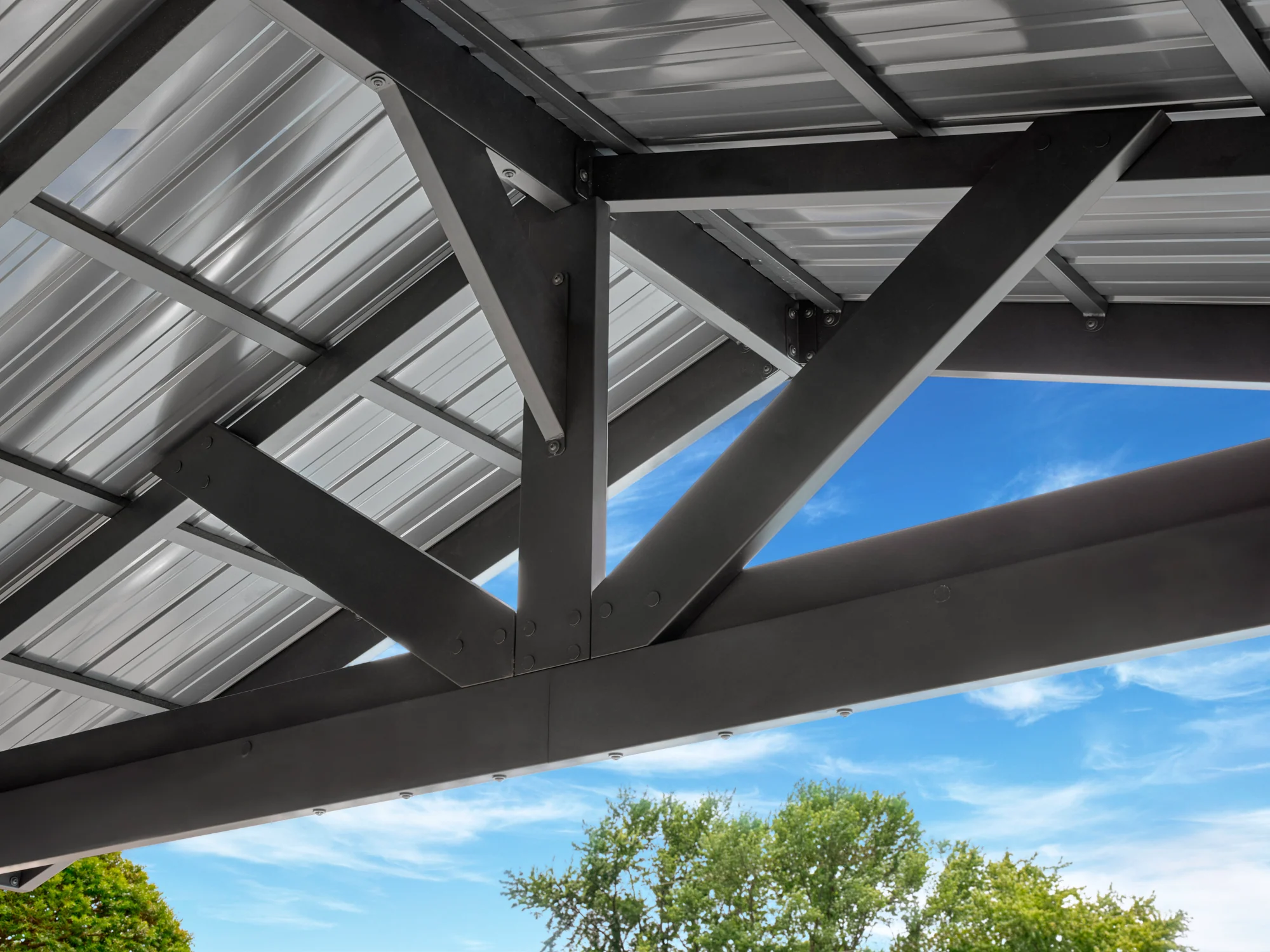 Lancaster | 16x14 Steel Gazebo with Gable Roof - Image 5