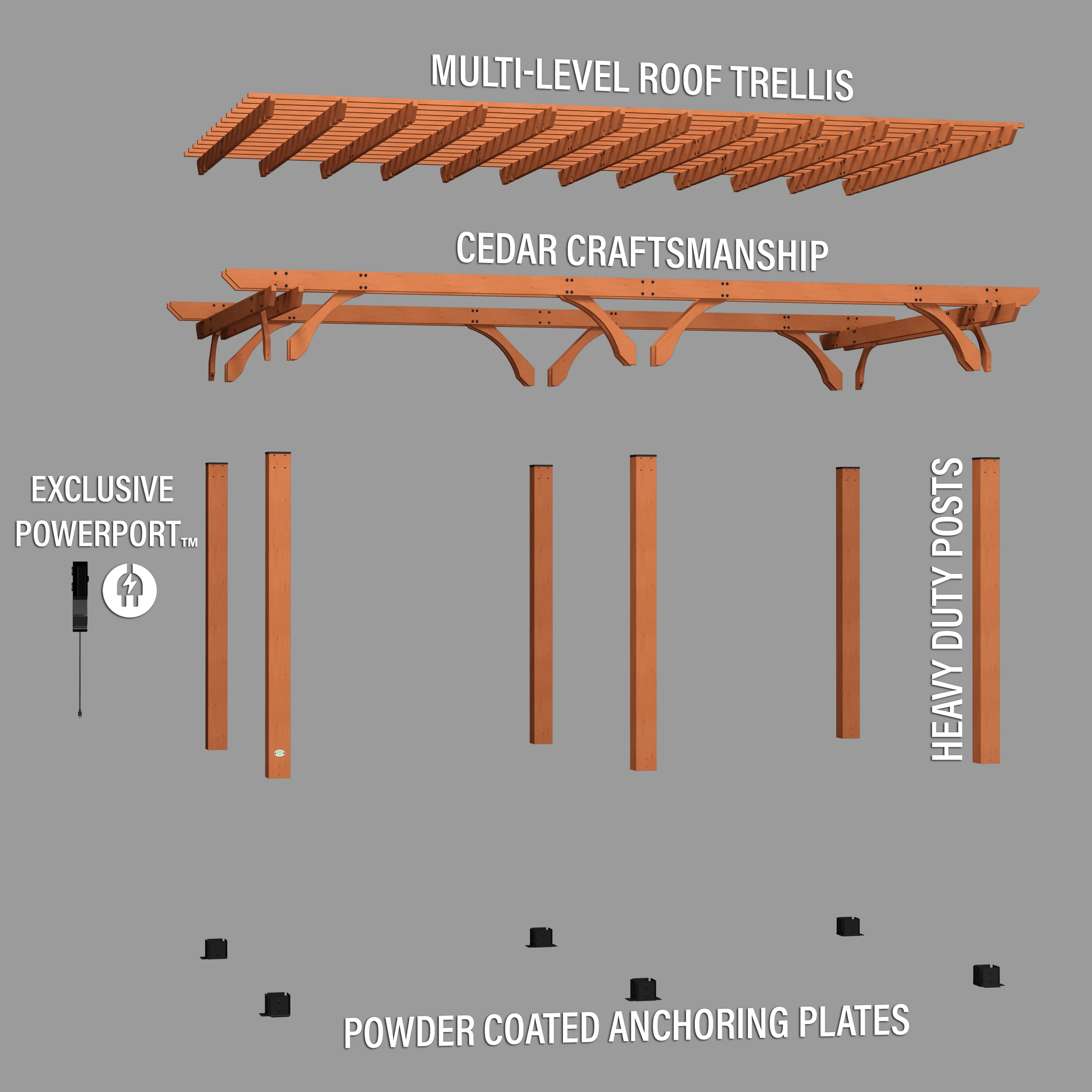 20x12 Beaumont Pergola - Image 10