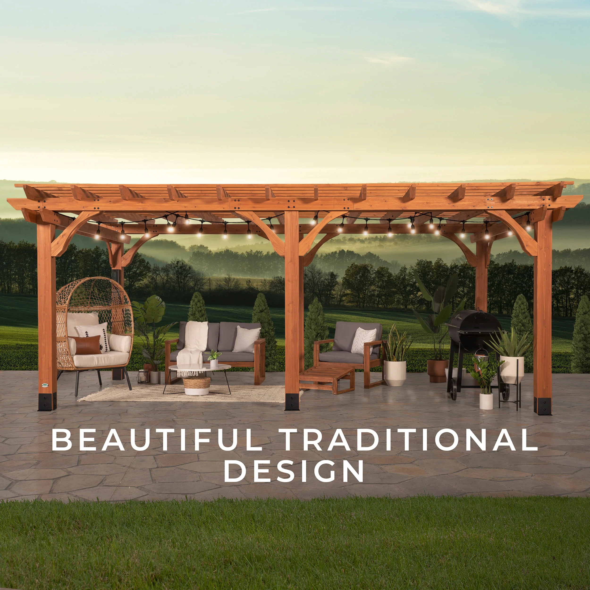 20x12 Beaumont Pergola - Image 8
