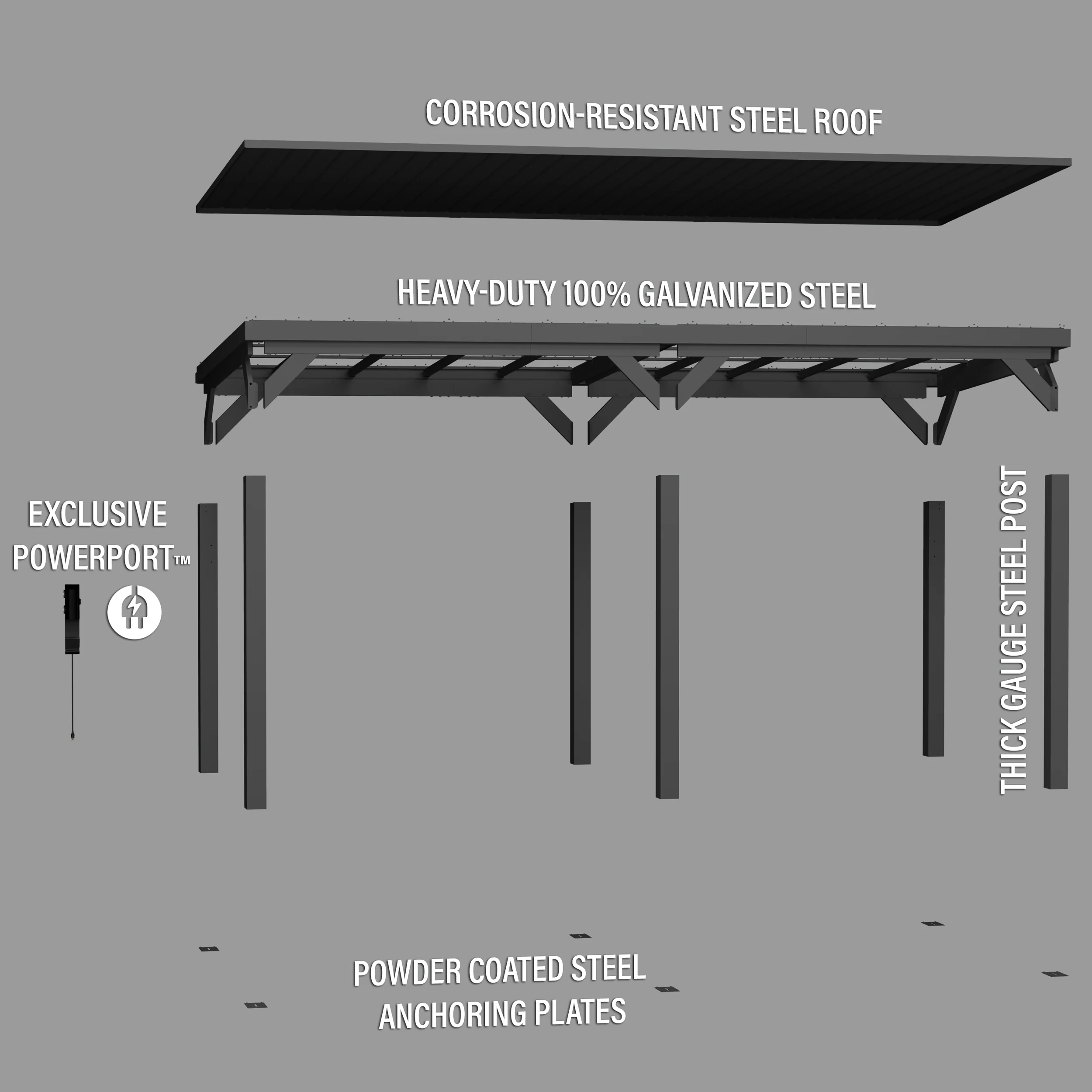 20x9.5 Stonebridge Gazebo/Carport - Image 13