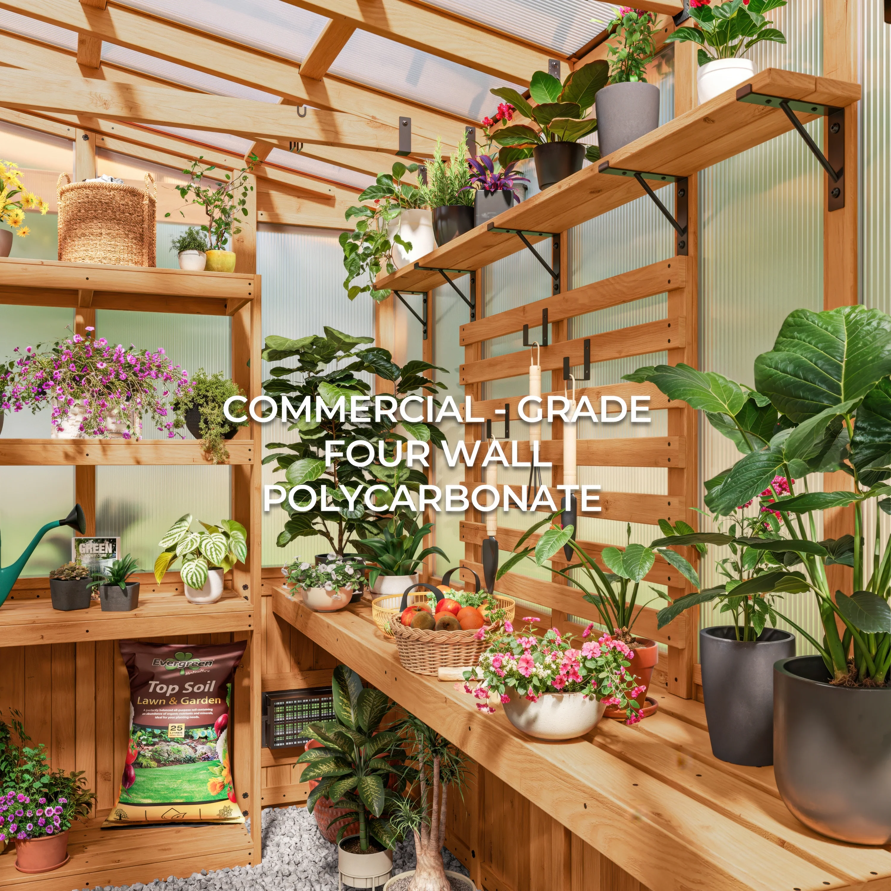 9x6 Poppy Greenhouse - Image 4