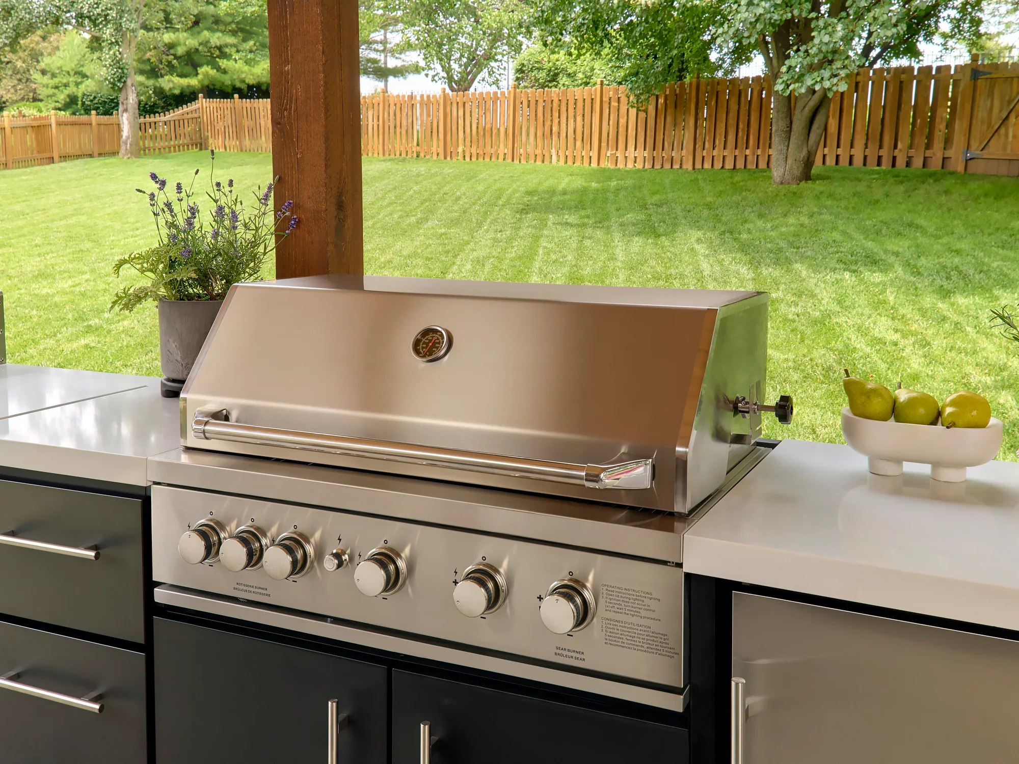 Emory | 12-Foot Outdoor Kitchen Island with Built-In Grill & Griddle - Image 3