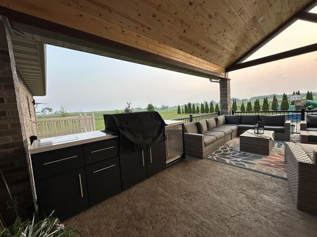 Emory | 9-Foot Outdoor Kitchen Island with Built-In Grill - Image 17