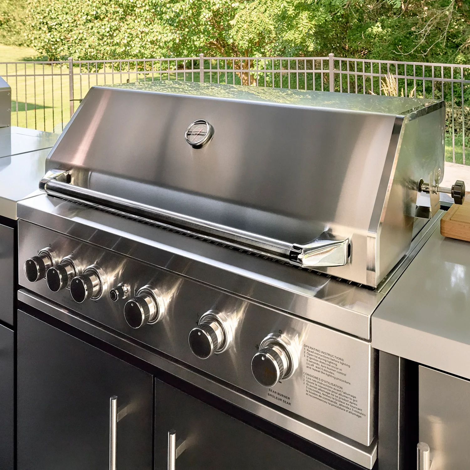 Lancaster | L-Shape Outdoor Kitchen with Built-In Grill & Griddle - Image 3