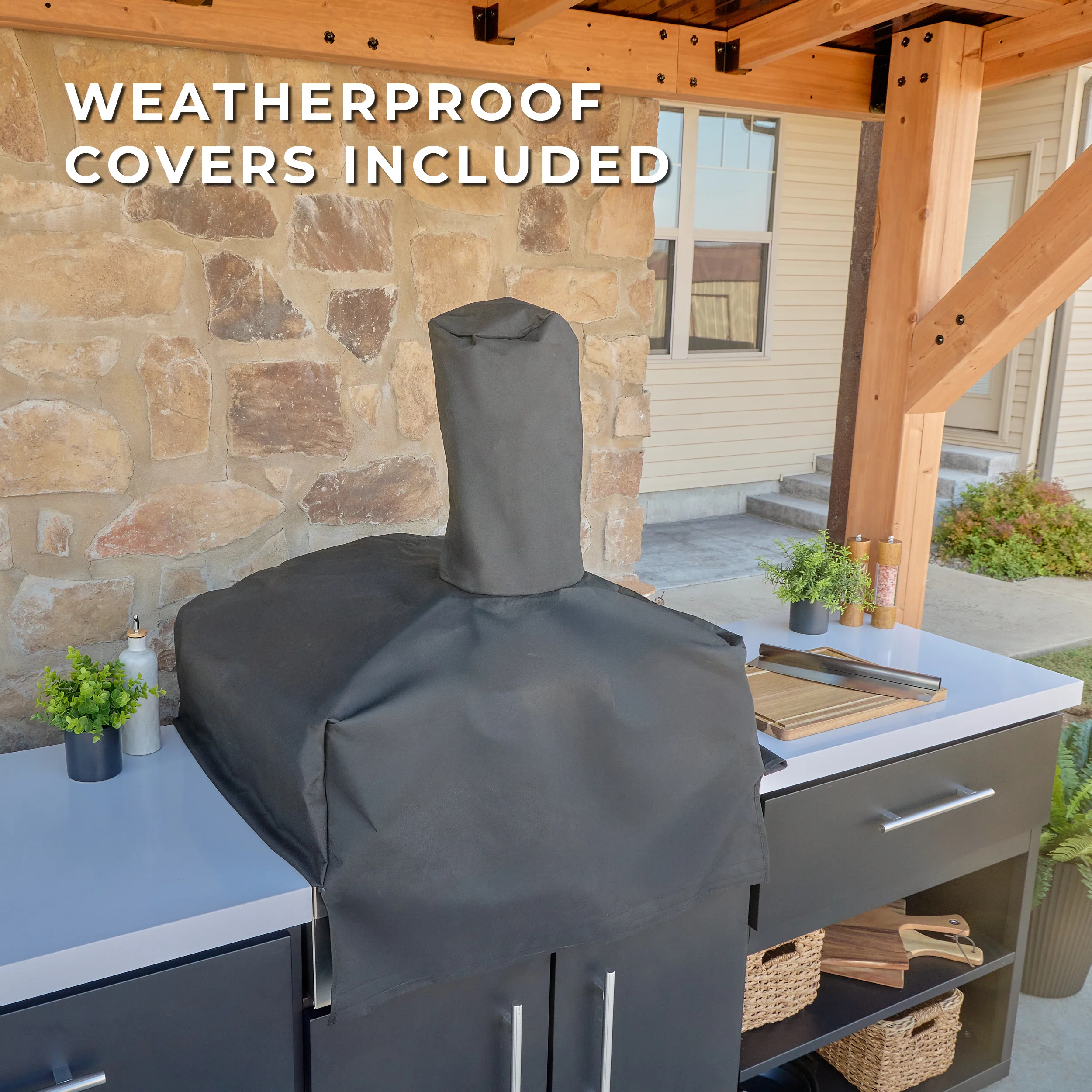 Timber Rock Outdoor Pizza Oven Cook Station - Image 15